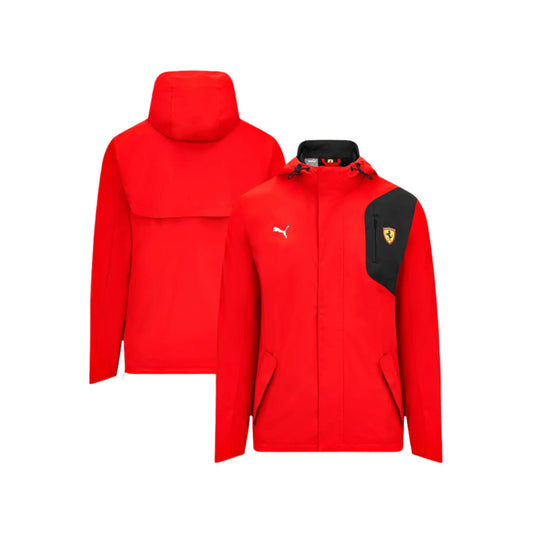 Scuderia Ferrari Puma Rain Jacket - Red - Fedcrow Racegear