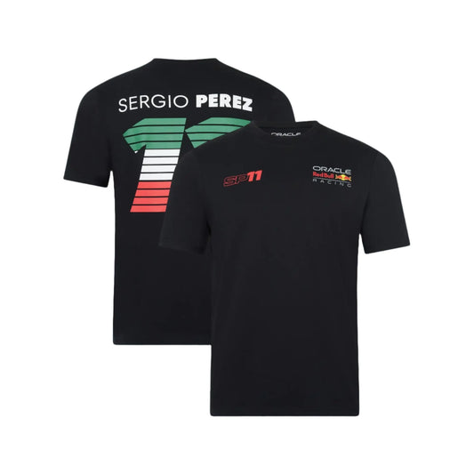 Oracle Red Bull Racing Sergio Perez Graphic T-Shirt - Black - Unisex