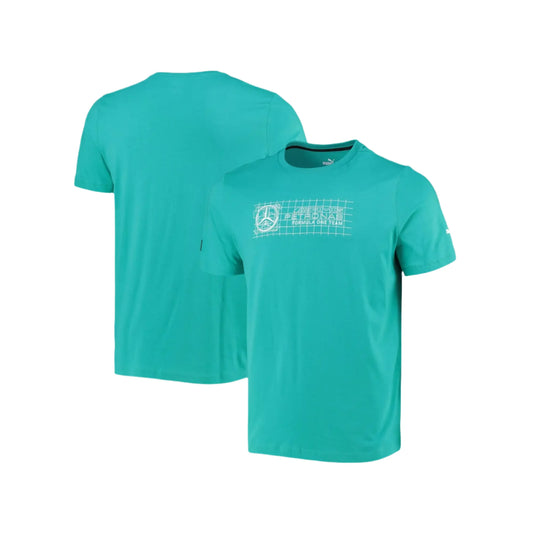 Mercedes AMG Petronas F1 Logo T-Shirt + by Puma - Spectra Green