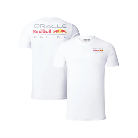 Oracle Red Bull Racing Large Logo T-shirt - White - Unisex