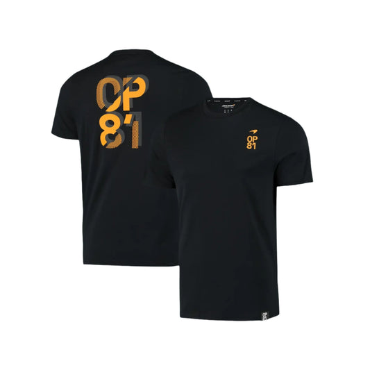 McLaren Oscar Piastri No81 T-shirt - Black - Fedcrow Racegear