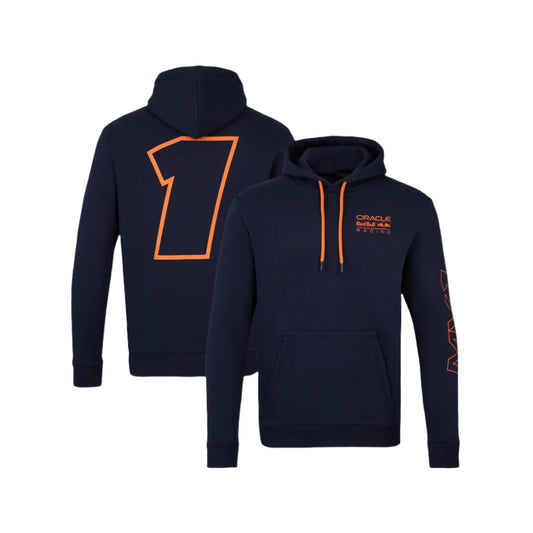 Oracle Red Bull Racing Max Verstappen Driver Hoodie - Navy - Unisex - Fedcrow Racegear