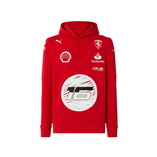 Puma for Scuderia Ferrari Charles Leclerc hooded sweatshirt - Joshua Vides - Fedcrow Racegear