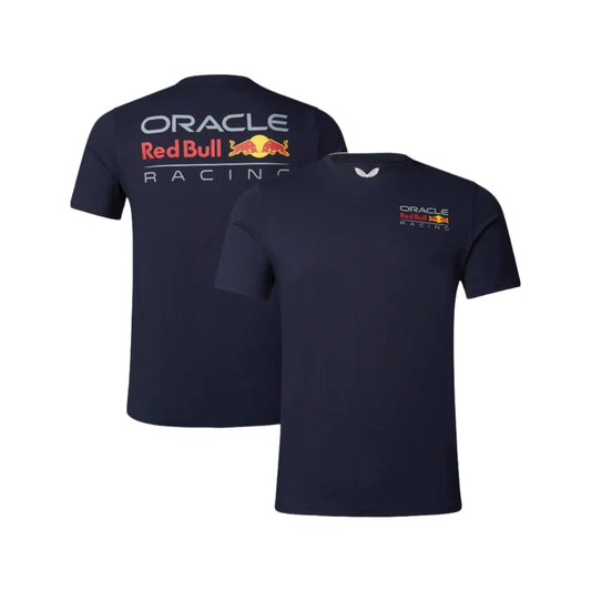 Oracle Red Bull Racing Large Logo T-shirt - Navy - Unisex - Fedcrow Racegear