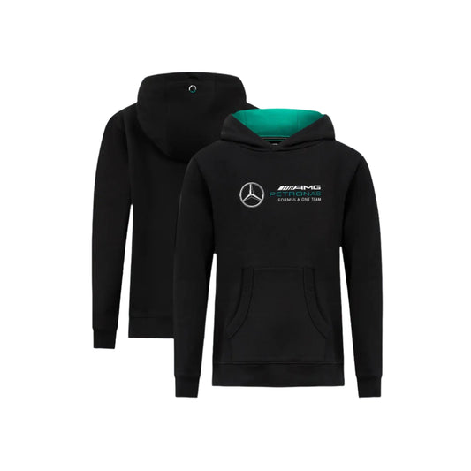 Mercedes AMG Petronas F1 Logo Hooded Sweat - Black