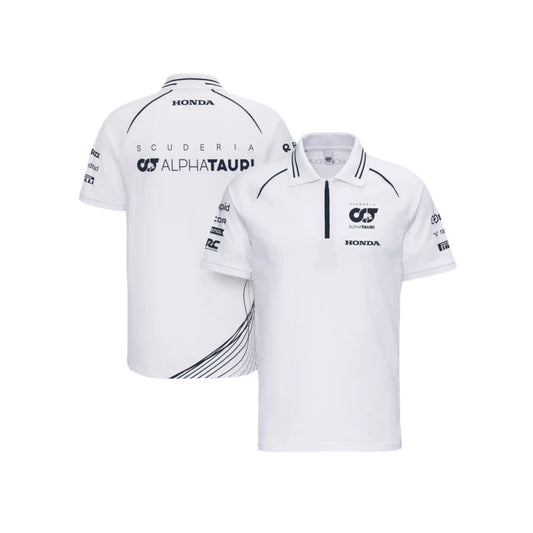 Scuderia AlphaTauri 2023 Team Polo - White - Fedcrow Racegear