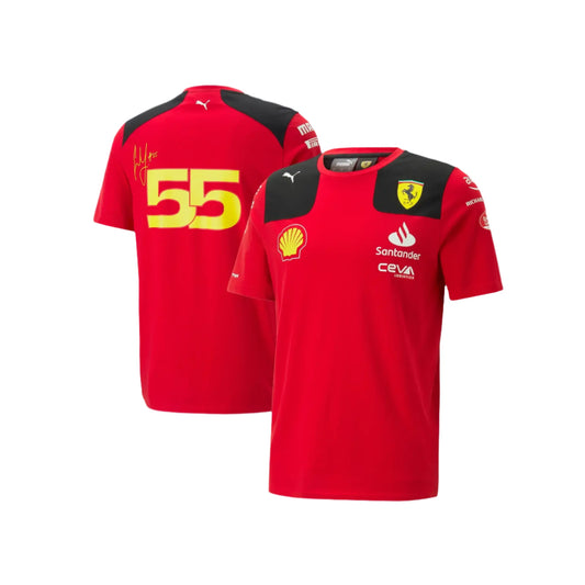 Scuderia Ferrari 2023 Team Carlos Sainz T-Shirt - Fedcrow Racegear