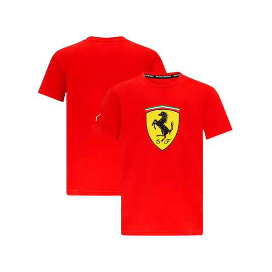 Scuderia Ferrari Puma Large Shield T-Shirt - Red - Fedcrow Racegear