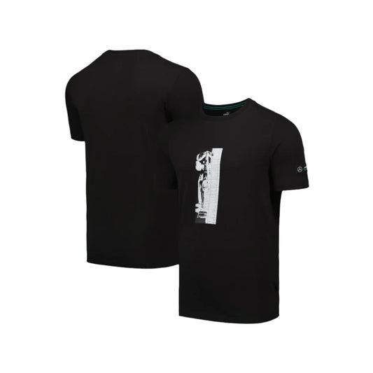 Mercedes AMG Petronas Car Graphic T-Shirt by Puma - Black