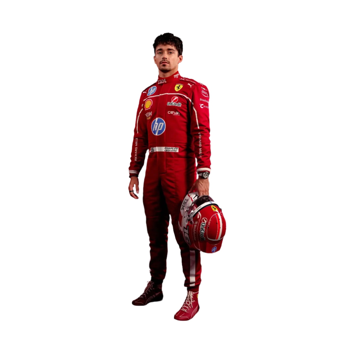 Buy Charles Leclerc Scuderia Ferrari HP F1 Team Racing Suit Replica