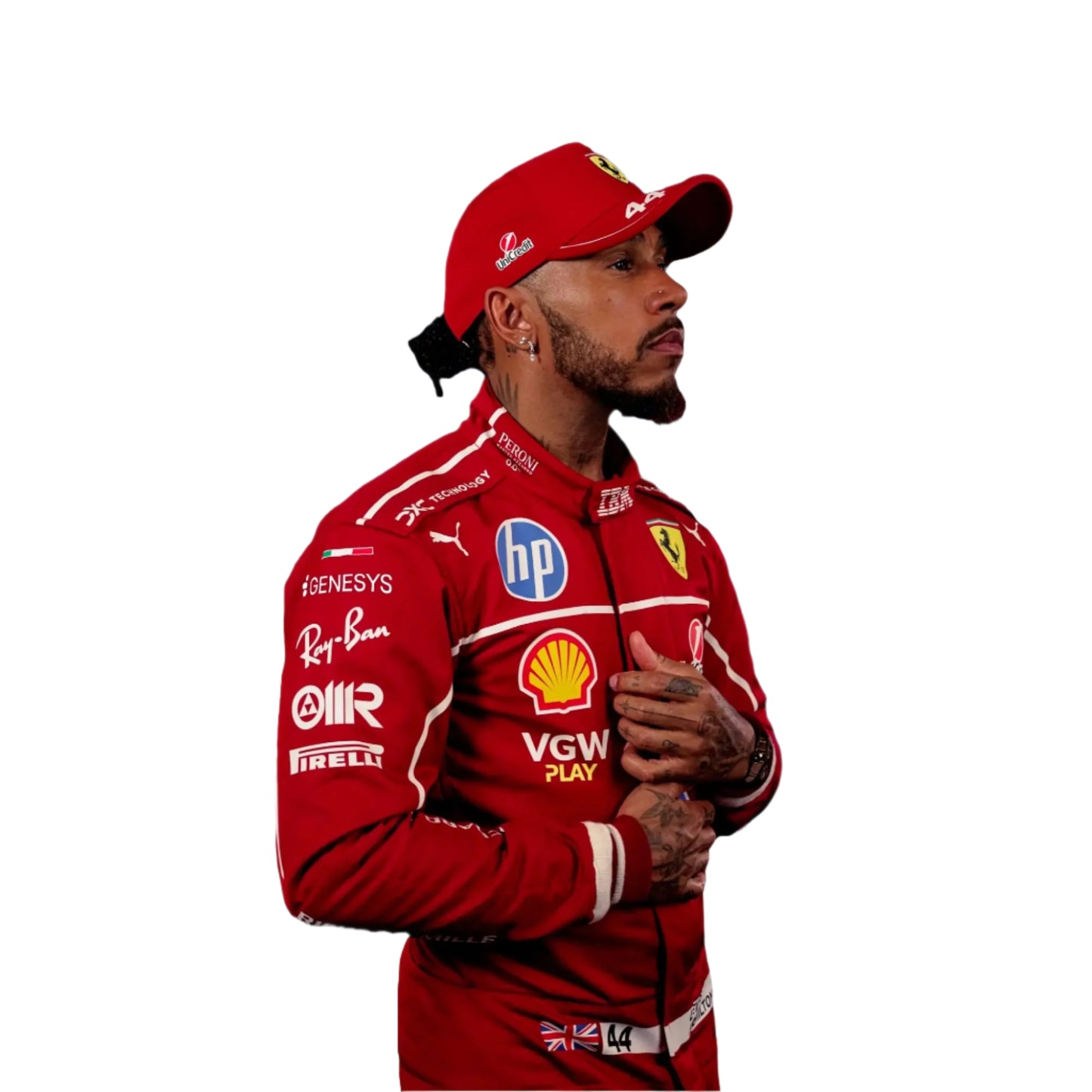 Buy Lewis Hamilton Scuderia Ferrari HP F1 Team Racing Suit Replica